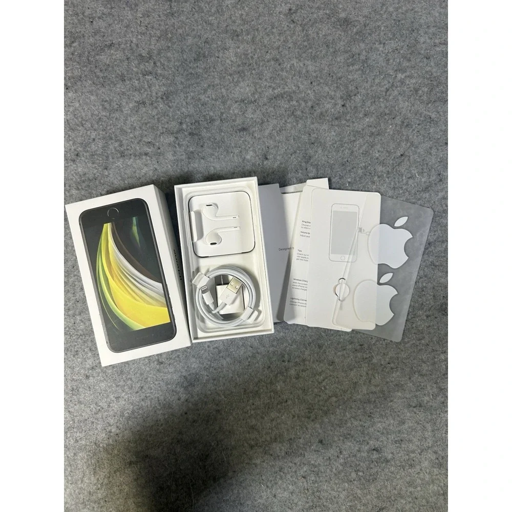 Apple iPhone SE Original Box with All OEM Accessories EarPods Charger Stickers